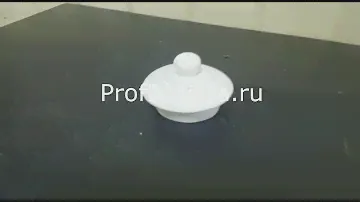 Крышка для чайника Kunstwerk 800мл d=8см арт 12048 белая фарфоровая