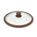 Крышка TimA стеклянная с силиконовым ободом 4822BR/BL (22 см)