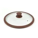 Крышка TimA стеклянная с силиконовым ободом 4822BR/BL (22 см)-0